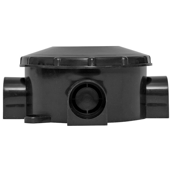 Коробка распределительная КМР-040-040б трехрожковая черная (70x35) EKF PROxima