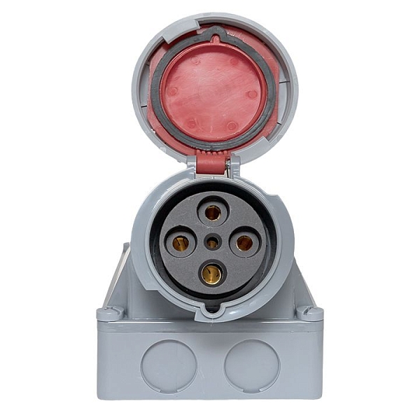 Розетка стационарная наружная 1452 3Р+РЕ+N 125А 380В IP67 EKF PROxima