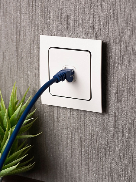 Стокгольм Механизм Розетки RJ-45 1-местной белый EKF