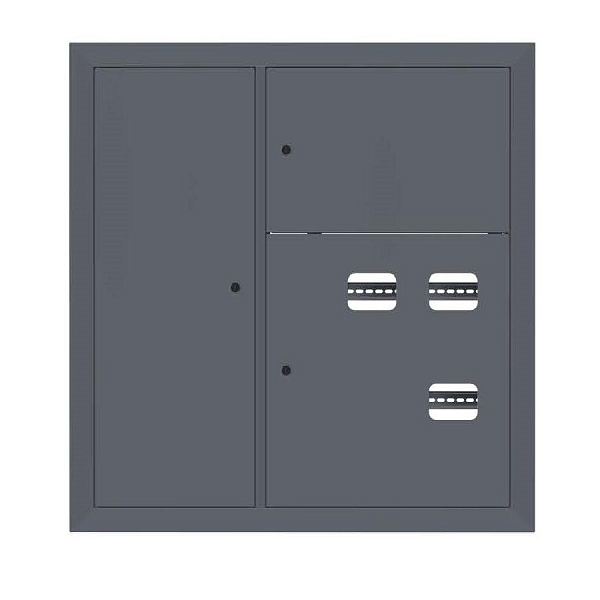 Щит этажный 3 кв. слаботочка слева RAL7024 (1000x950x150) EKF PROxima