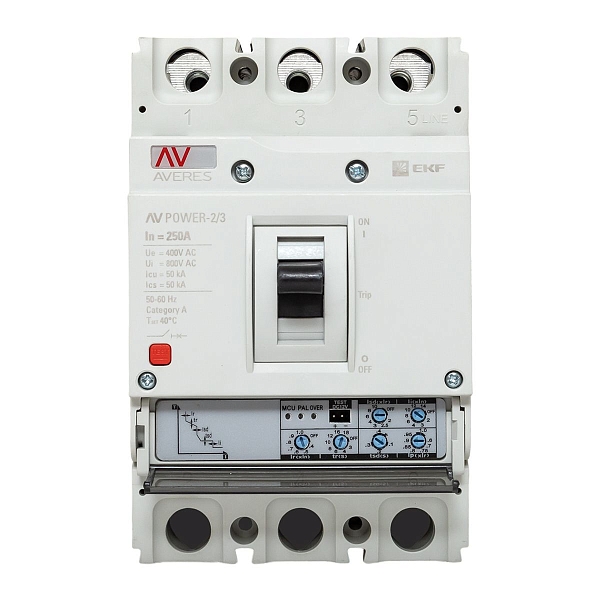 Выключатель автоматический в литом корпусе AV-POWER-2/3 250А 50кА ETU2.0 EKF