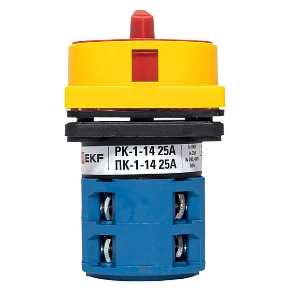 Переключатель кулачковый ПК-1-14 25А 4P "0-1" с блокировкой IP65 EKF PROxima