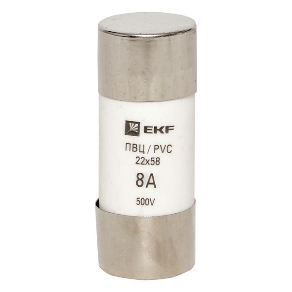 Плавкая вставка цилиндрическая ПВЦ (22x58) 8А EKF 