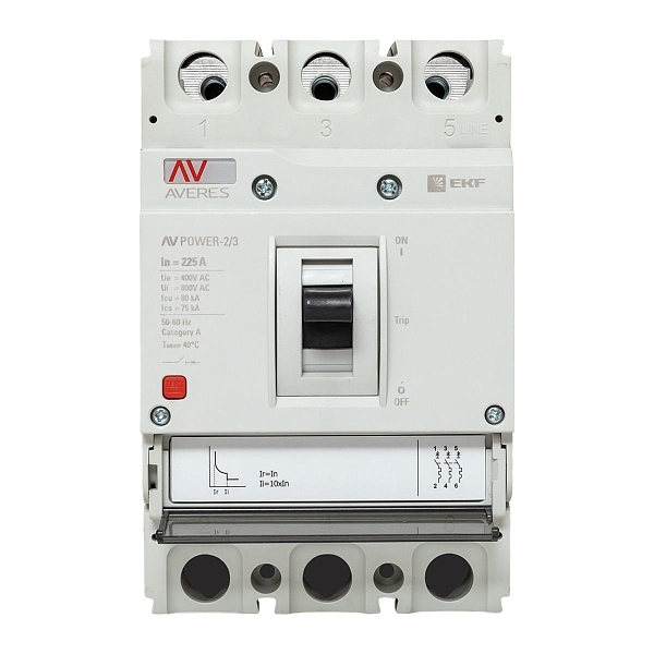 Выключатель автоматический в литом корпусе AV-POWER-2/3 225А 80кА TR EKF
