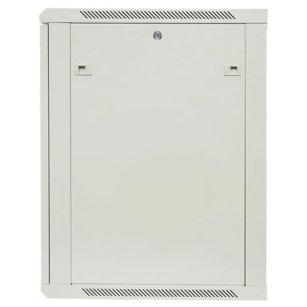 Шкаф настенный 19" TERACOM PRO 15U 600x600 мм дверь стеклянная с замком-ручкой серый