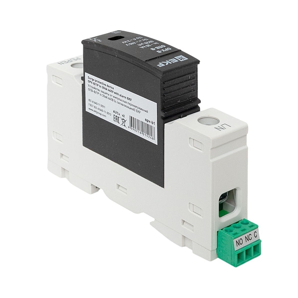 Ограничитель импульсных напряжений ОПВ-B/1P In 30кА 440В с сигн. EKF