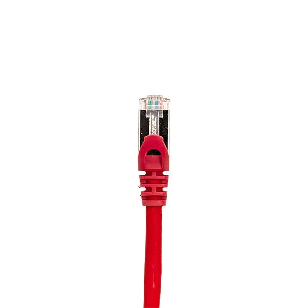 Патч-корд TERACOM CS Cat.6A экранированный S/FTP оболочка LSZH красный (5,0м)