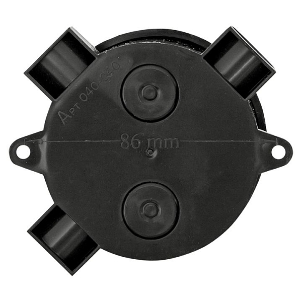 Коробка распределительная КМР-040-040б трехрожковая черная (70x35) EKF PROxima