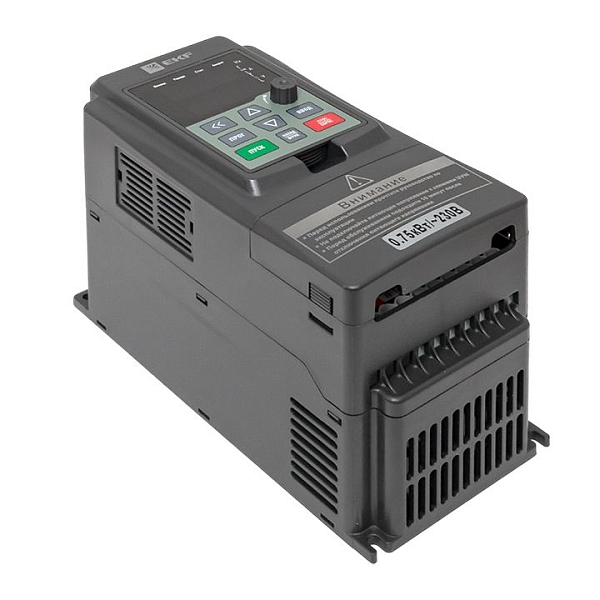 Преобразователь частоты 0,75/1,5кВт 1x230В VECTOR-100 EKF PROxima