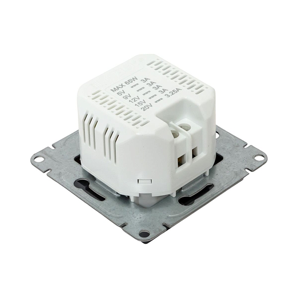 Механизм розетки USB-С, быстрая, графит Эпика EKF