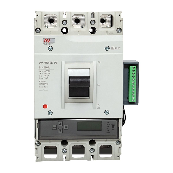 Выключатель автоматический в литом корпусе AV-POWER-3/3 400А 100кА ETU6.2 EKF