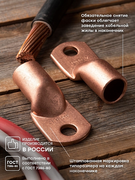 Наконечник медный ТМ 300-16-27 EKF PROxima