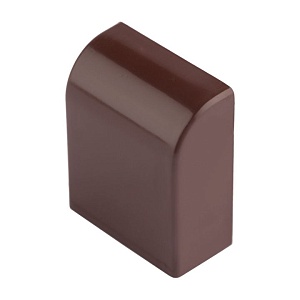 Заглушка (25x16) (4 шт) темное дерево EKF-Plast 