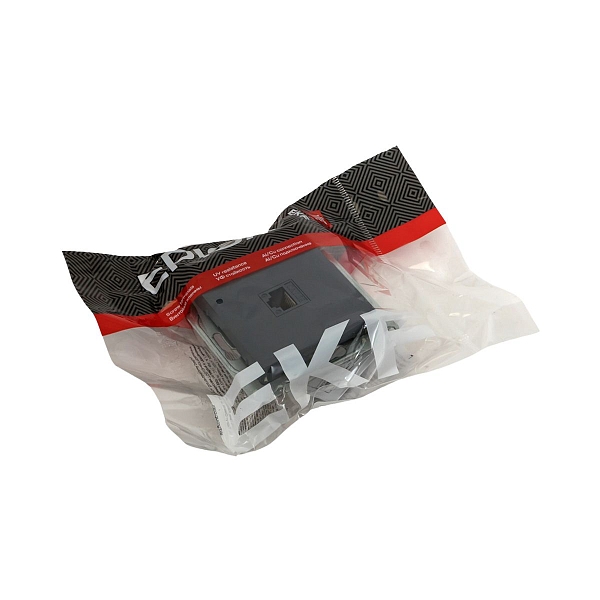 Механизм розетки RJ45 (cat5), графит Эпика EKF