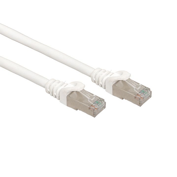 Патч-корд TERACOM CS Cat.6A экранированный S/FTP оболочка LSZH белый (0,5м)