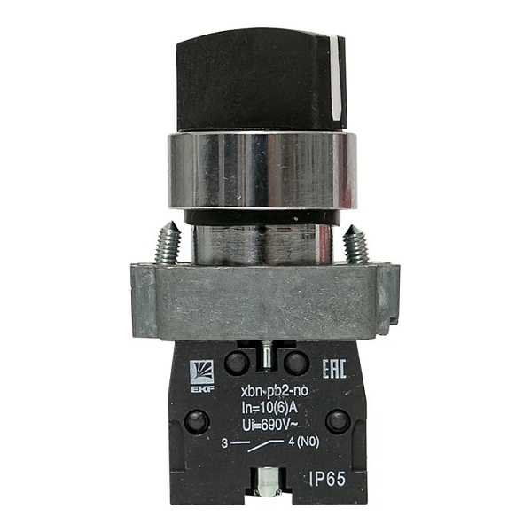 Переключатель BD21 2P короткая ручка NO IP65 EKF PROxima