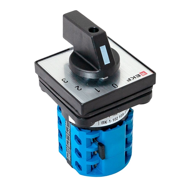 Переключатель кулачковый ПК-1-102 10А 2P «0-1-2-3» IP65 EKF