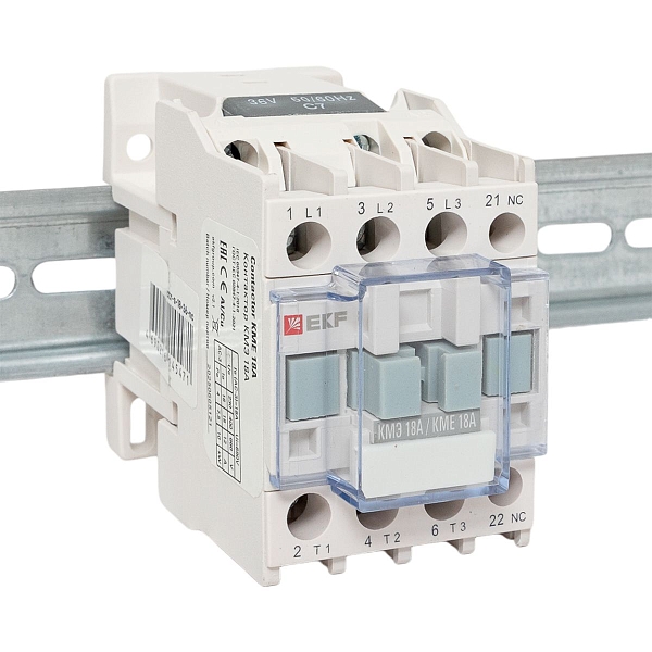 Контактор КМЭ-1 18А 1NC 36В AC EKF