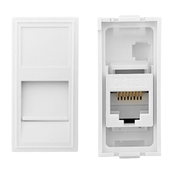 Розетка RJ45 кат. 5e, 1 модуль EKF