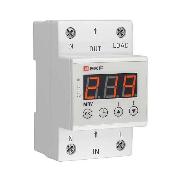Реле напряжения с дисплеем MRV 63A EKF PROxima