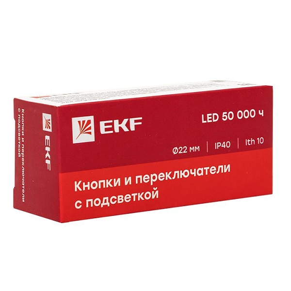 Переключатель BD33 3P c синей подсветкой 24В NO EKF PROxima