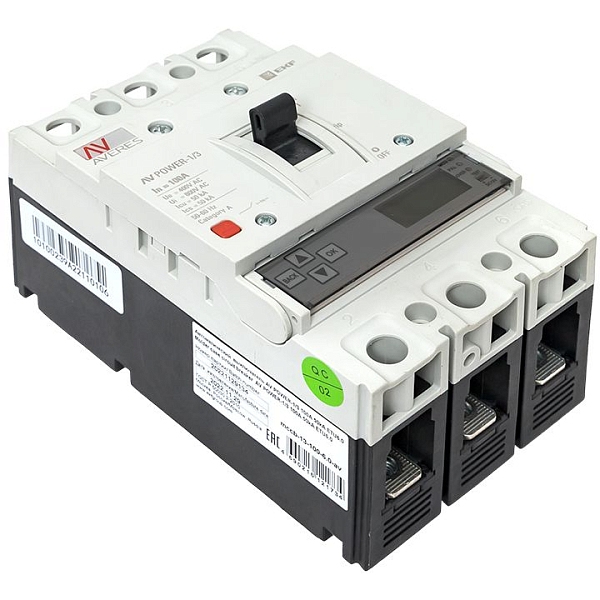 Выключатель автоматический в литом корпусе AV-POWER-1/3 100А 50кА ETU6.0 EKF