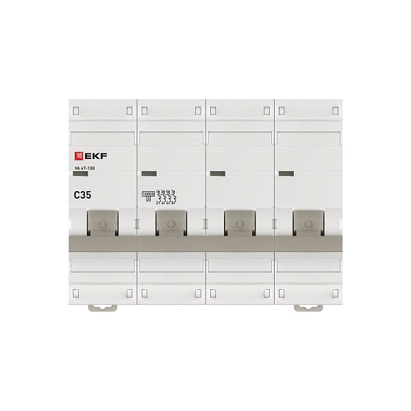 Автоматический выключатель ВА 47-100 4P 35А (C) 10kA PROXIMA EKF