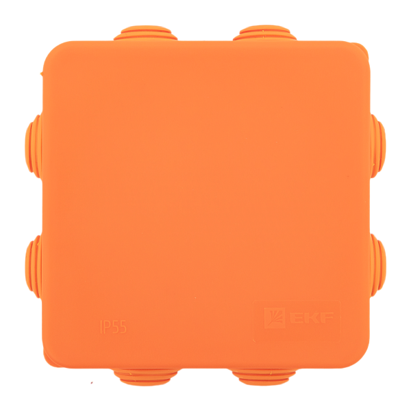 Коробка огнестойкая E45 85x85x40мм с клеммниками 5 полюсов 0,5-10мм2 IP55 HF EKF