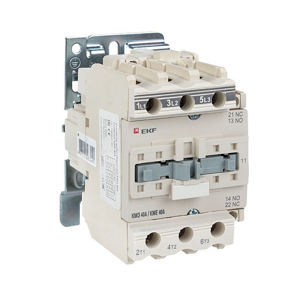Контактор КМЭ-3 40А 1NO+1NC 230В AC EKF