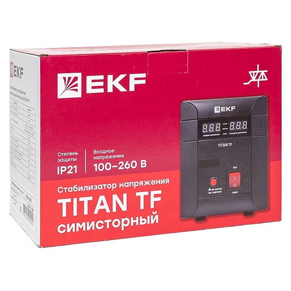Стабилизатор напряжения симисторный напольного исполения TITAN -TF-500 EKF
