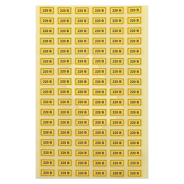 Наклейка "220В" (10x15) EKF PROxima