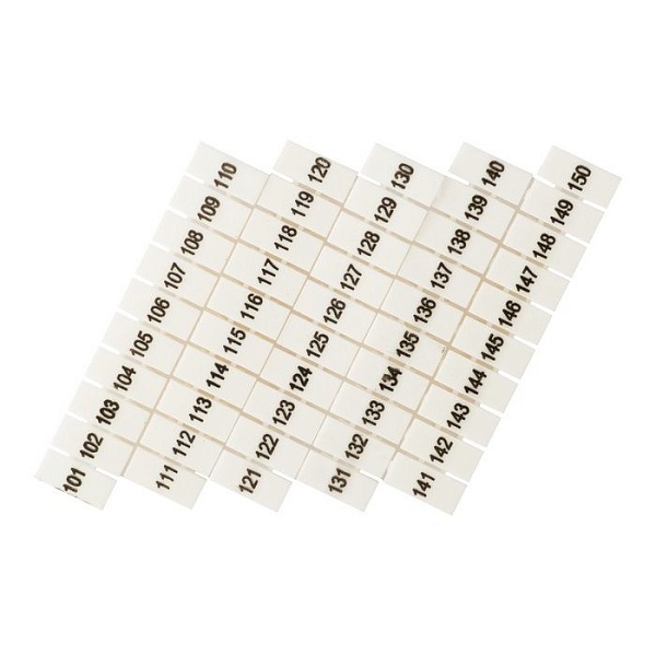 Маркеры для UT/ST/Push-in 2,5 с нумерацией 100-150 (100 шт.) EKF
