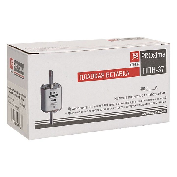 Плавкая вставка ППН-37 400/350А габарит 2 EKF 