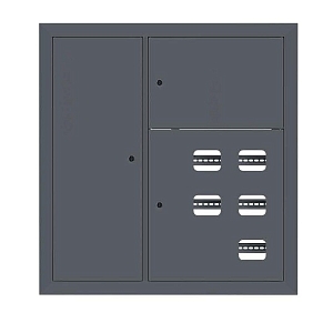 Щит этажный 5 кв. слаботочка слева RAL7016 (1000x950x150) EKF PROxima