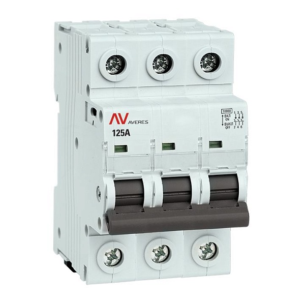 Выключатель нагрузки AVN 3P 125A AVERES EKF 