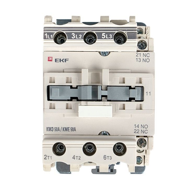 Контактор КМЭ-3 50А 1NO+1NC 230В AC EKF