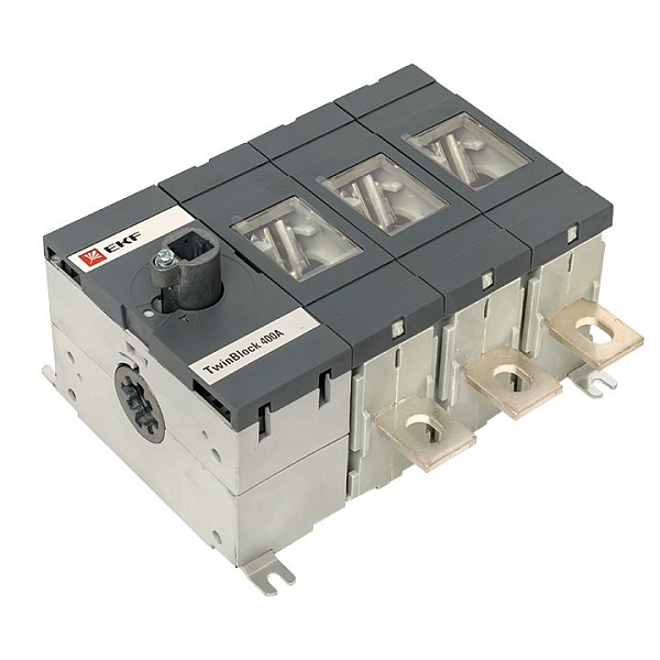Рубильник 400A 3P без рукоятки управления TwinBlock EKF 