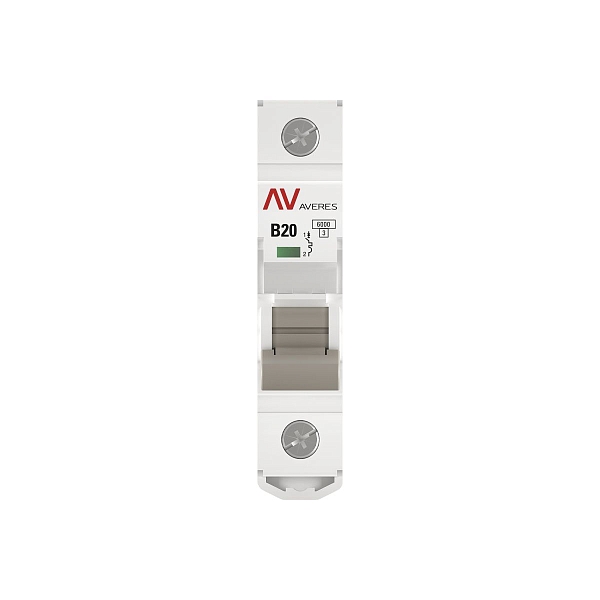 Выключатель автоматический AV-6 1P 20A (B) 6kA EKF AVERES