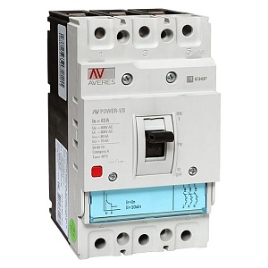 Выключатель автоматический в литом корпусе AV-POWER-1/3 63А 80кА TR EKF
