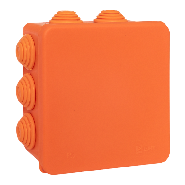 Коробка огнестойкая E45 100x100x50мм с клеммниками 5 полюсов 0,5-6мм2 IP55 HF EKF