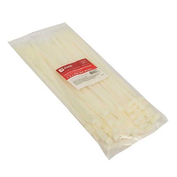 Хомут нейлоновый (7,2x350) (100шт.) EKF Basic
