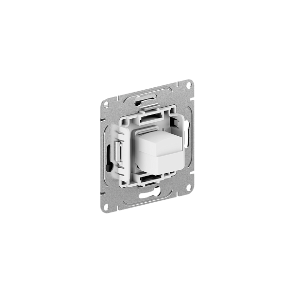 Механизм розетки RJ45 (cat5), чёрный Эпика EKF