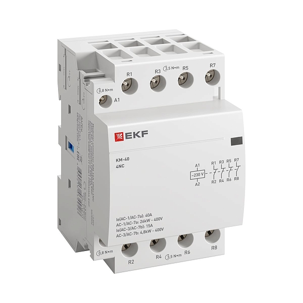 Контактор модульный КМ 40А 4NC 230В АС (3 мод.) PROXIMA EKF