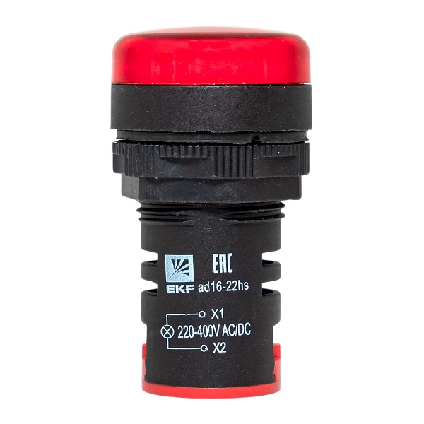 Матрица светодиодная AD16-22HS красный 220-400 В AC/DC EKF