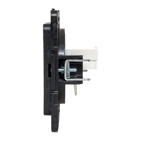 Стокгольм Механизм Розетки RJ-45 1-местной черный EKF