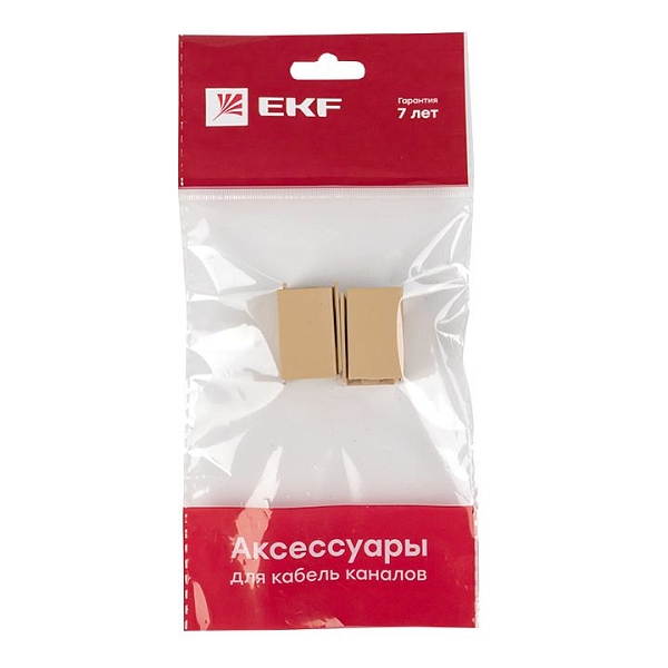 Соединитель (16x16) (4 шт) светлое дерево EKF-Plast 