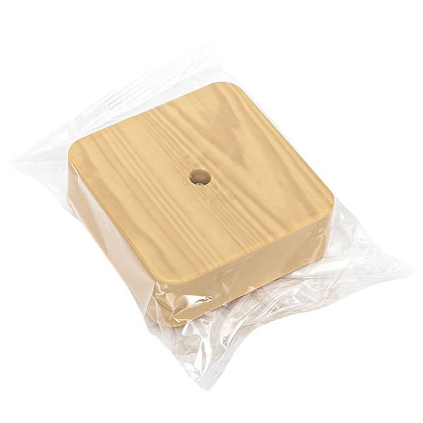 Коробка разветвительная КМР-030-030кг (75x75x26) с клеммником светлое дерево EKF PROxima