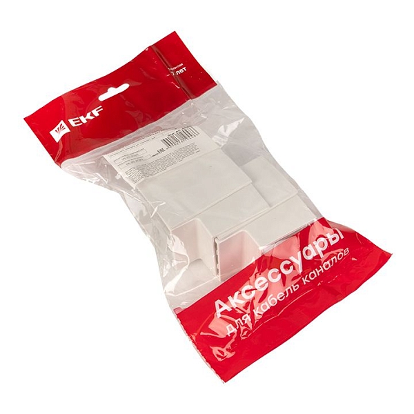 Угол внутренний (40x40) (4 шт) белый EKF-Plast 