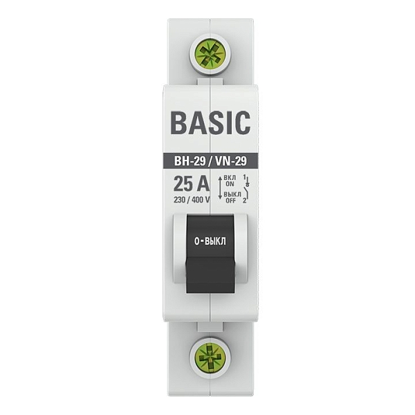 Выключатель нагрузки ВН-29 1P 25А BASIC