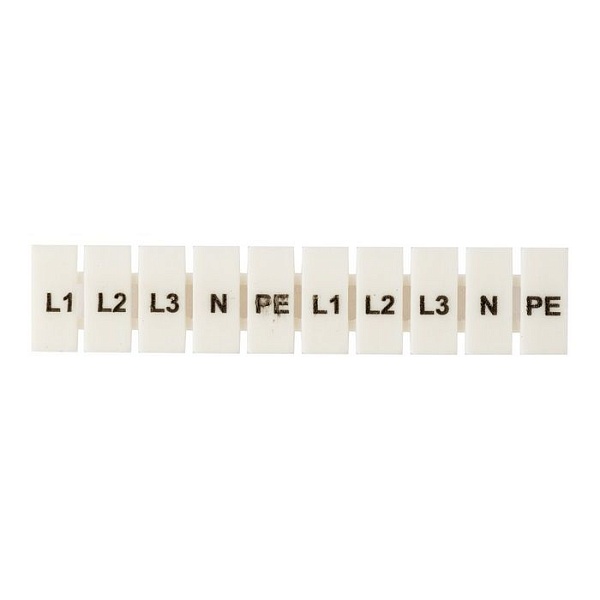 Маркеры для UT/ST/Push-in 2,5 с символами "L1, L2, L3, N, PE" (100 шт.) EKF